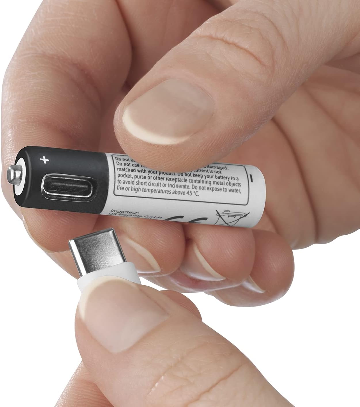MAXXMEE Batterien wiederaufladbar AAA 2er-Set | Können parallel geladen Werden in nur 2 Stunden | Bis zu 1.200 Mal wiederaufladbar | Vier weideraufladbare Micro-Batterien [weiß/grün] — Ansicht 5