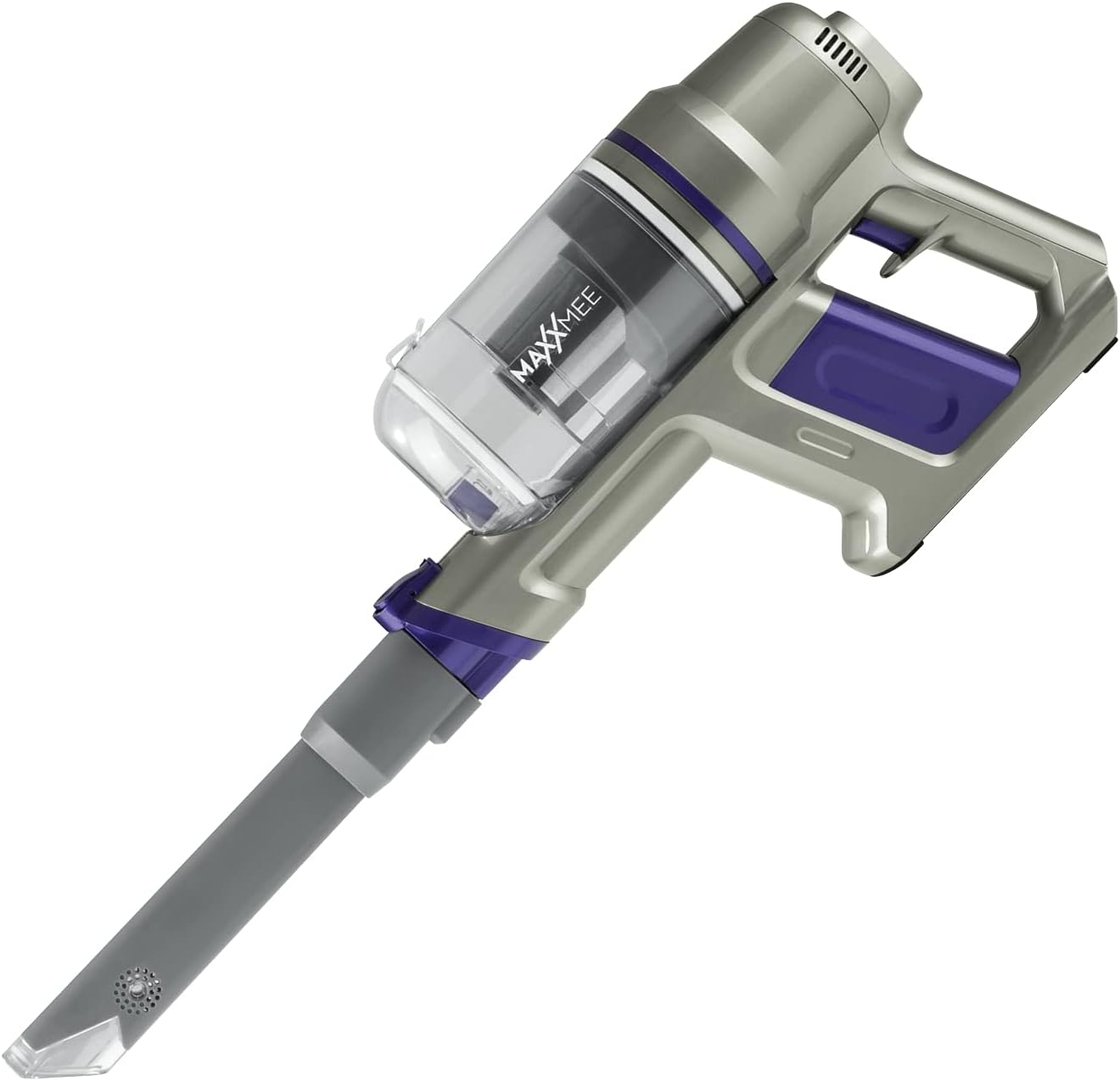 MAXXMEE Ersatz-Akku | Für MAXXMEE Akku-Zyklon-Staubsauger | Ausdauernde Akkulaufzeit von 60 Minuten | EIN Ersatz-Akku mit Einer Leistung von 35,9 Volt [lila/Silber] — Ansicht 4