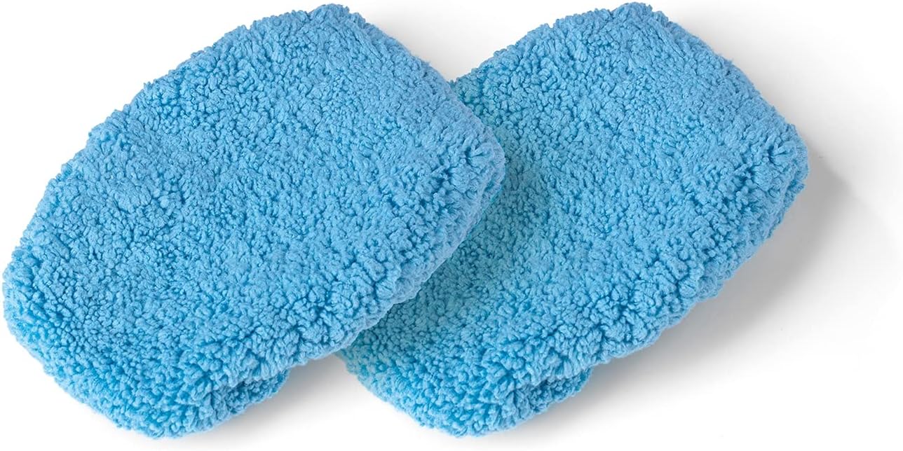 MAXXMEE Ersatz-Tuch für Scheiben- und Flächenreiniger | 2er-Set Scheiben- und Flächenreiniger | Reinigung von glatten Flächen nur mit Wasser | Schnell auswechselbar [blau]