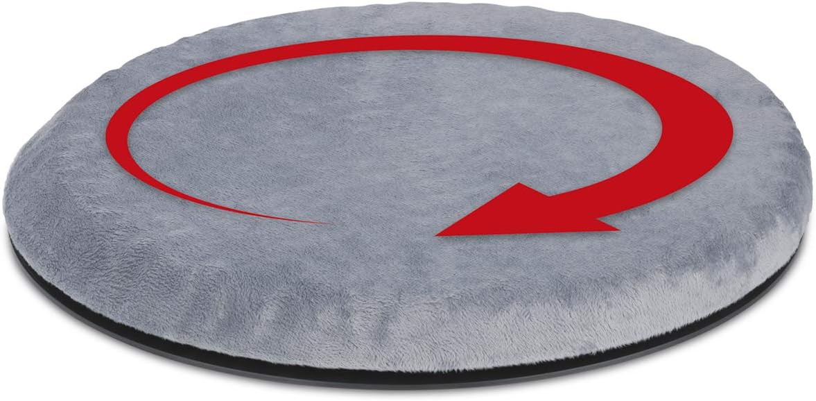 MAXXMEE Gel-Sitzkissen - rotierbar - 39 x 39 cm | Atmungsaktiver Bezug, bei 30 °C waschbar | Kein Verrrutschen Dank Antirutsch-Oberfläche | Gel-Sitzkissen für verbesserten Sitzkomfort [schwarz] — Ansicht 3