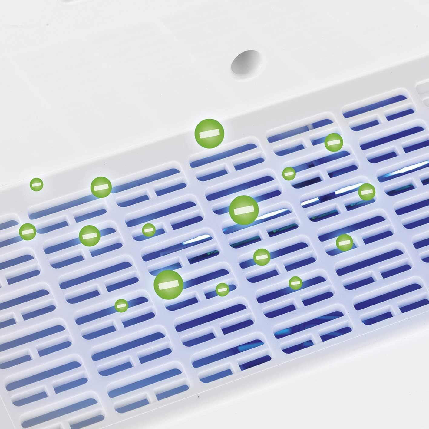 MAXXMEE Luftreiniger Digital | Filtert Allergene, Pollen, Rauch u. v. m. effizient Ionisiert die Raumluft | Mit 3 Ventilationsstufen und integriertem Schlafmodus | 50W [weiß/silber] — Ansicht 6