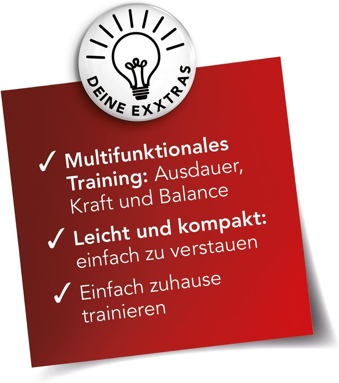 MAXXMEE Multitrainer Rotation Disk | Ideal für Muskelaufbau, Cardiotraining und die Balance | Massage-Noppen sorgen für angenehmes Gefühl beim Training | Mit Expanderbändern - 25 cm [schwarz] — Ansicht 6