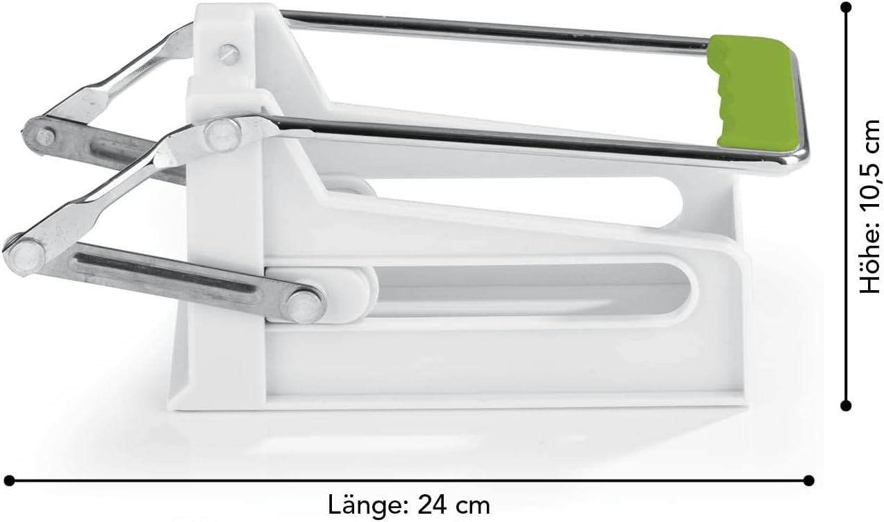 MAXXMEE Pommesschneider | Stabiler Pommes-Frites-Schneider aus rostfreiem Edelstahl | Gemüseschneider mit rutschfestem Hebel | Schneidegitter sind spülmaschinengeeignet — Ansicht 5