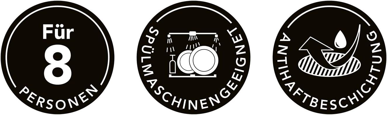 MAXXMEE Raclette Grill für 8 Personen - 2000W | Clevere Kombination: Raclette & Grill in einem | Aluguss-Grillplatte abnehmbar | Pfännchen und Aluguss-Grillplatte mit Antihaftbeschichtung [schwarz] — Ansicht 6