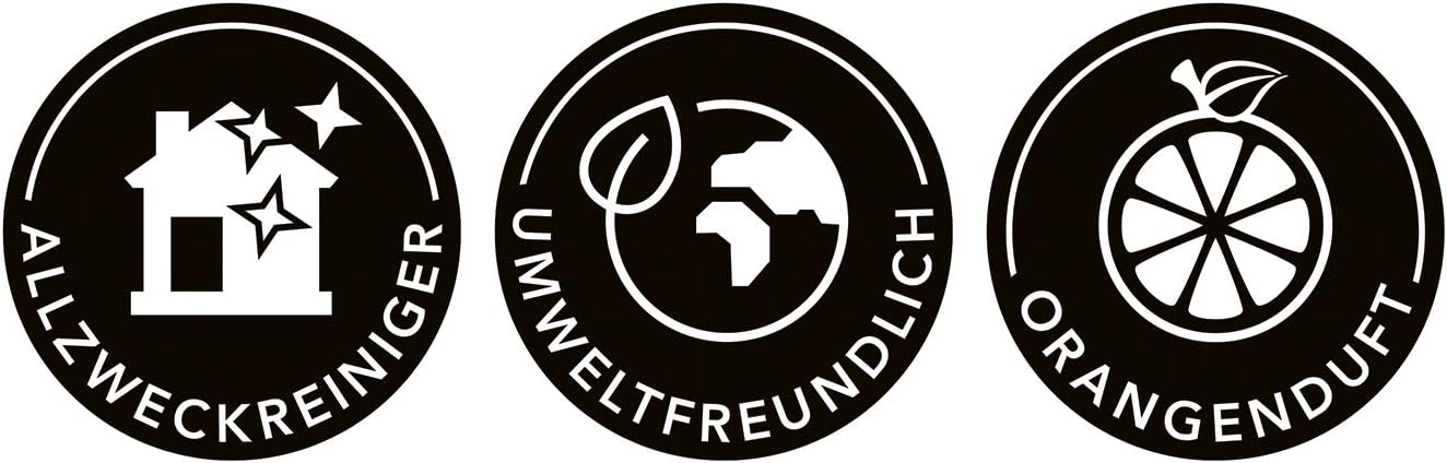 MAXXMEE Reinigungsmittel Orangenreiniger | Stark gegen Fett, löst selbst hartnäckigen Schmutz | Holz, Textilien, Keramik, Glaskeramikherd | Set aus Sprühflasche & 3 Sachets [3 x 500 ml] — Ansicht 4