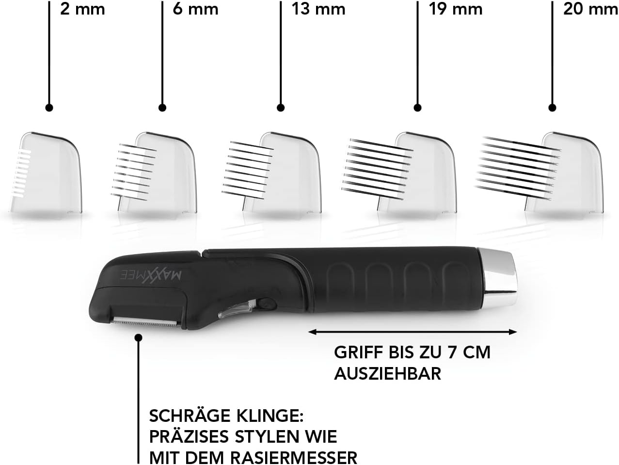 Maxxmee Smart Trimm Körperhaartrimmer, Schwarz — Ansicht 4