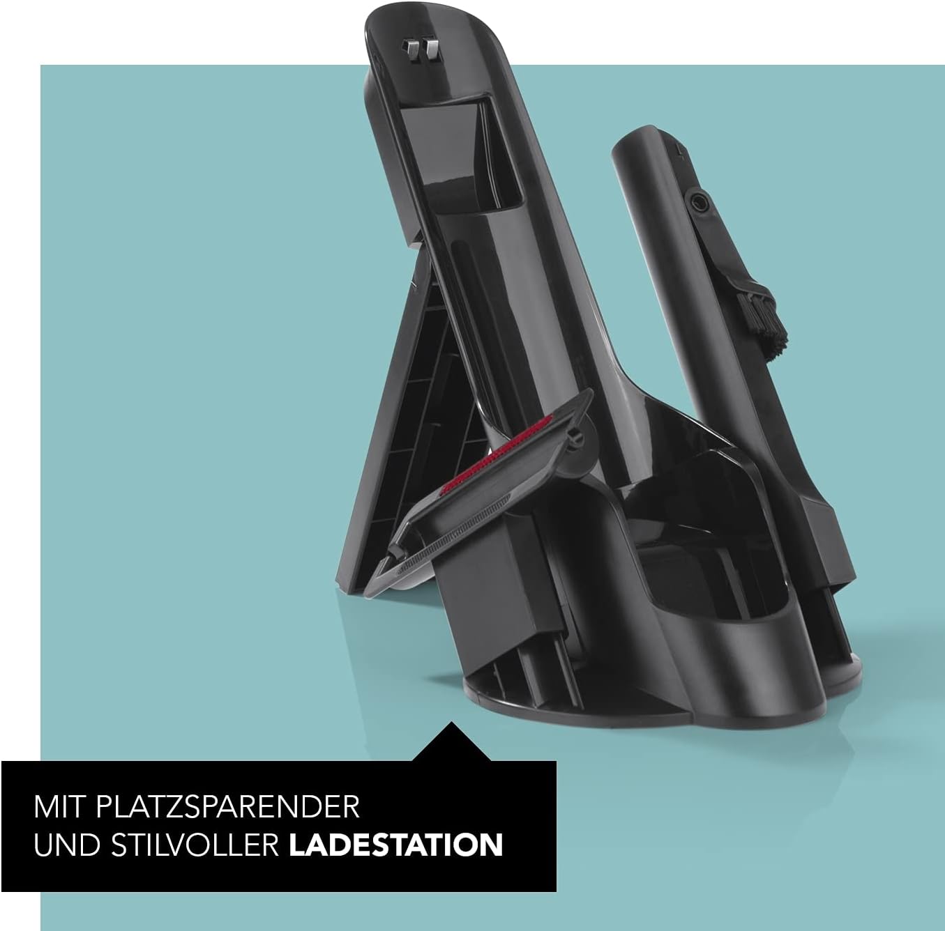 MAXXMEE Stylisches Akku Hand- & Bodenstaubsauger Set | Eignet Sich im Haus, Auto & oder Camper | Kabellos Wird Jede Ecke sauber | starker BLDC-Motor integriertem EPA-Filter, Akku [ABS/Anthrazit] — Ansicht 2