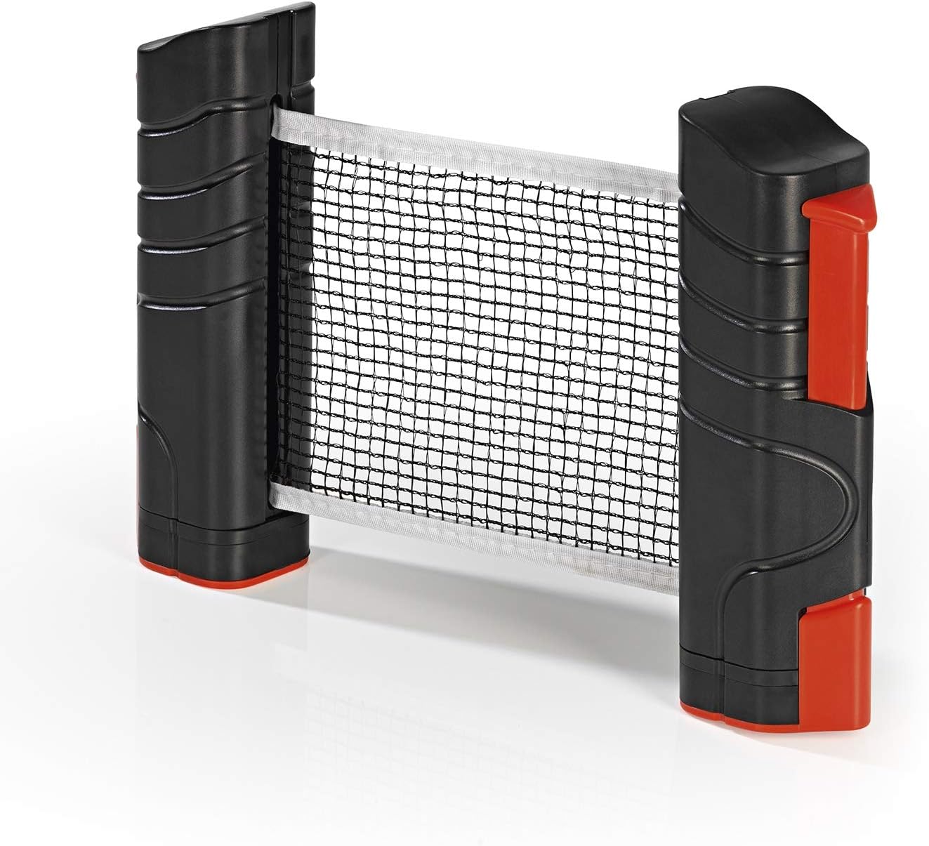 MAXXMEE Tischtennis-Set | Netz mit Klemmen, 2 Tischtennisschläger und 2 Tischtennisbälle | maximale Plattenbreite 1,95m | Indoor & Outdoor einsetzbar, Rot — Ansicht 5