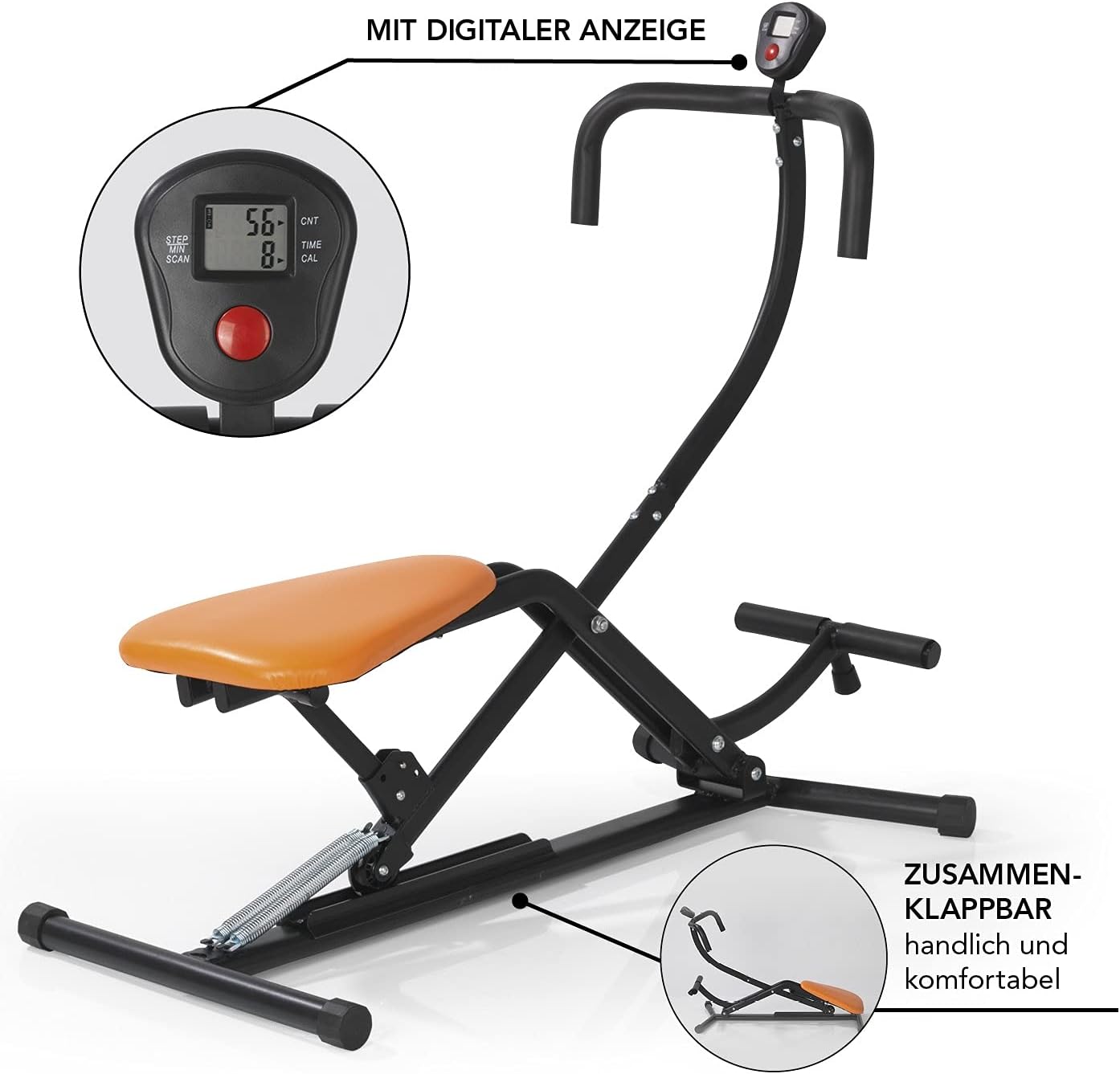 MAXXMEE Trainingsgerät Crunch & Glide | Kräftigung mit dem Eigengewicht | Training mehrer Muskelgruppen vereint in einem Gerät | Maximale Belastung: ca. 120 kg — Ansicht 5