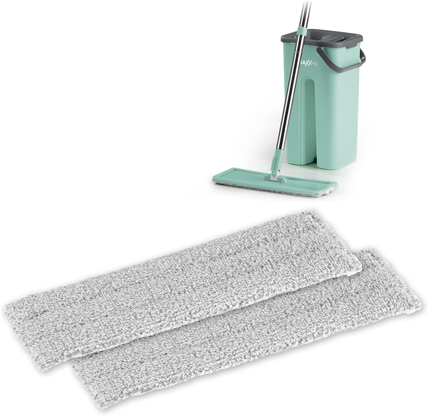 MAXXMEE Wischmopp Mikrofaser-Reinigungstücher | Ersatzbezüge | 32cm x 11cm | Auch universal einsetzbar [Wiederverwendbar]